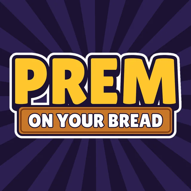 Prem on Your Bread wordmark on dark purple